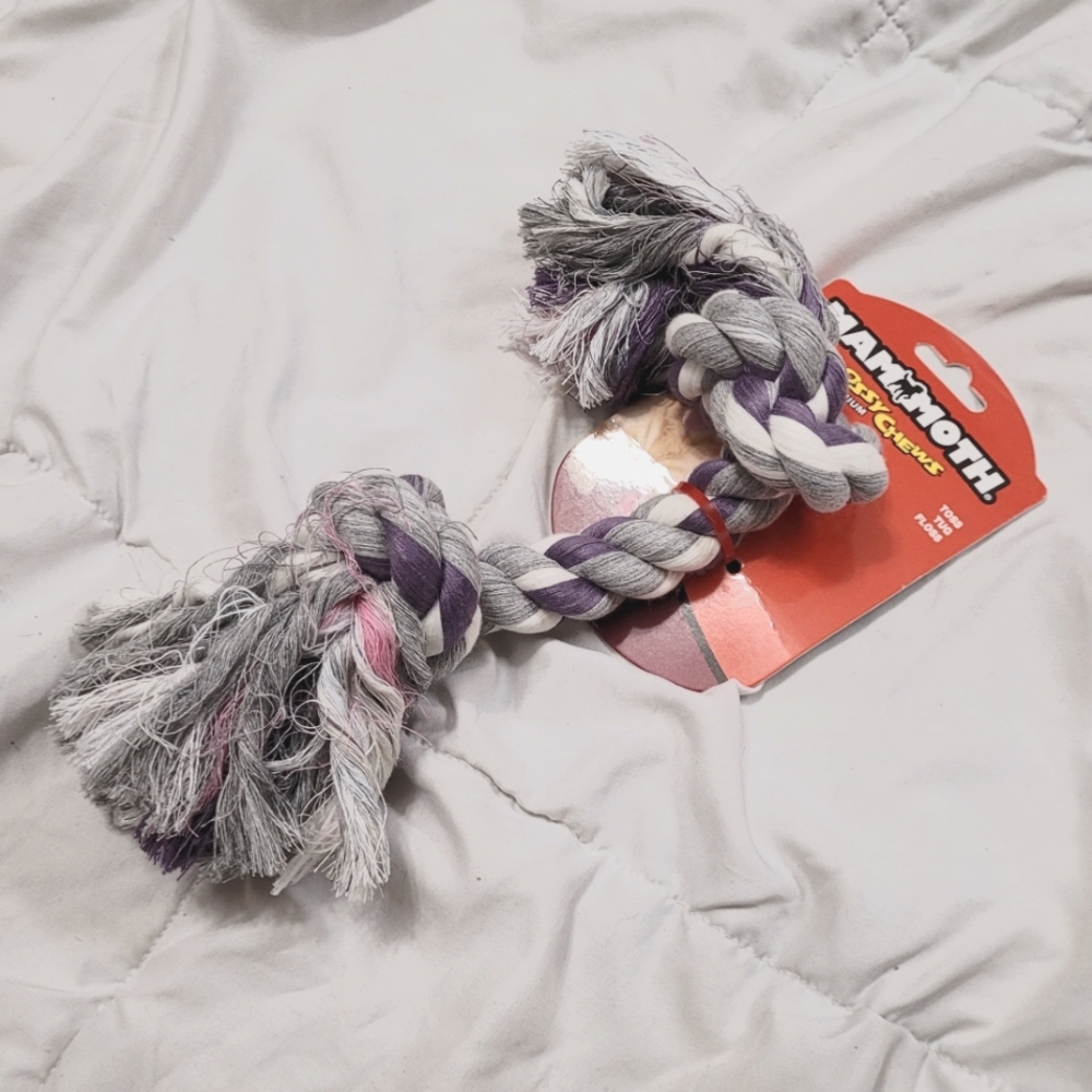 🐾NWT ᗰᗩᗰᗰOTᕼ ᗪOG TOY ᑕᕼEᗯ ᖇOᑭE - ᗷᖇᗩᑎᗪ ᑎEᗯ